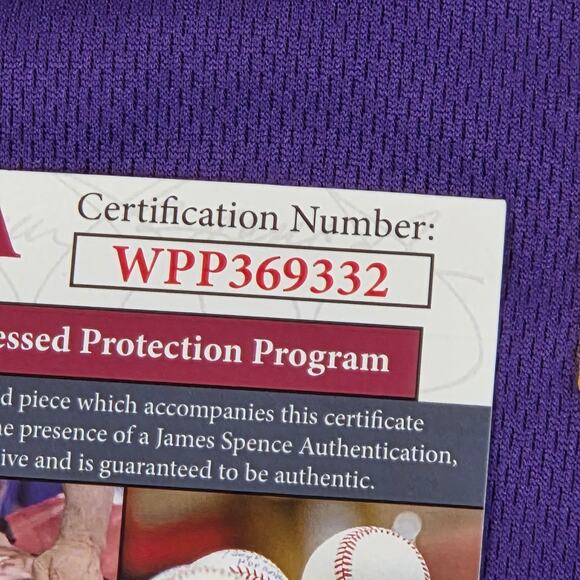 Williams Wall Vikings #93 #94 Kevin Williams Signed Jersey JSA COA XL Purple - Picture 4 of 16